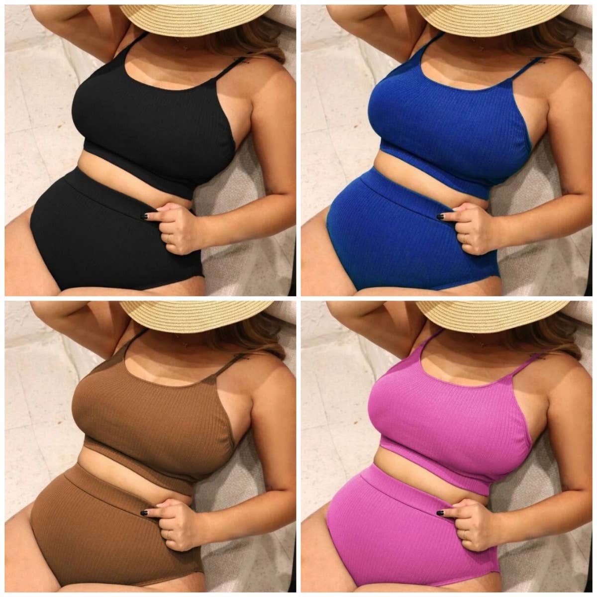 WOMEN BIKINI HIGH WAIST SPLIT