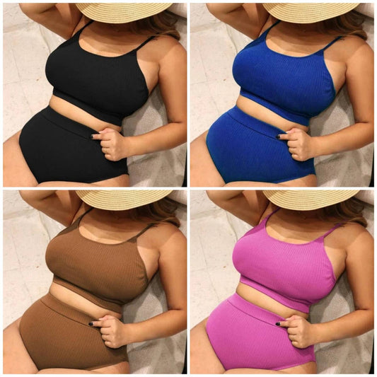 WOMEN BIKINI HIGH WAIST SPLIT