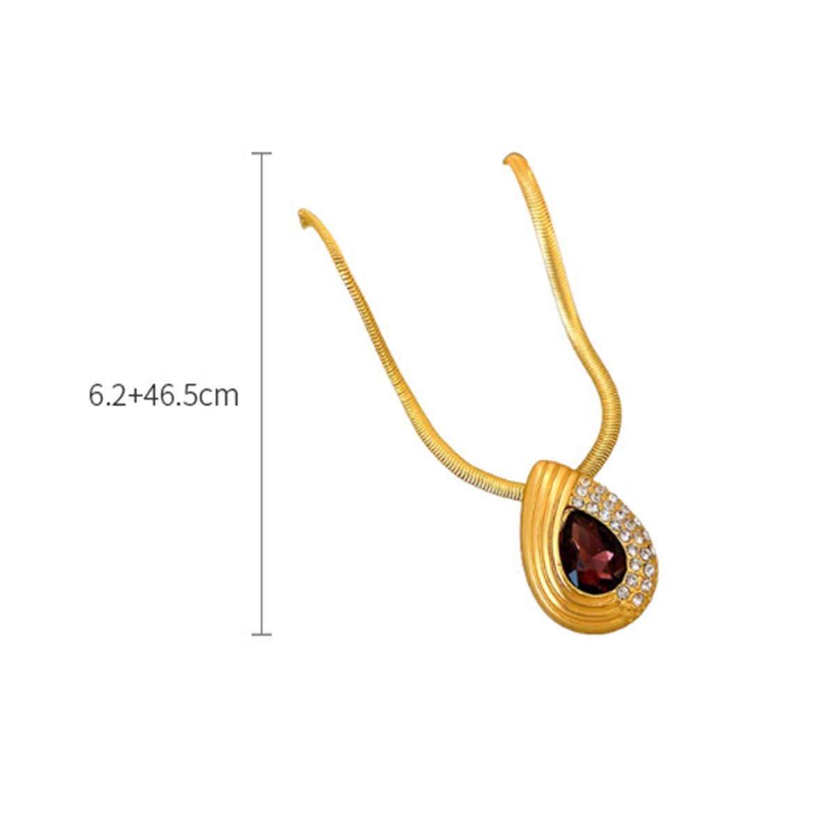 RETRO WATER DROP LIGHT LUXURY PENDANT NECKLACE