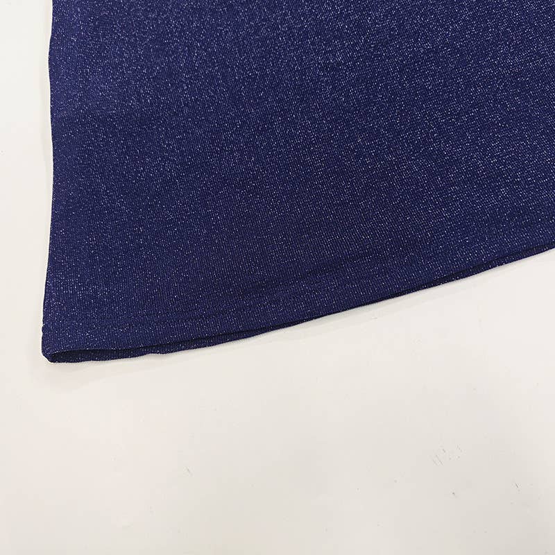 Off Shoulder Sheer Glitter Mesh Dress