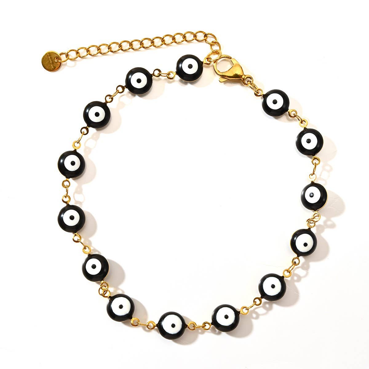 Classic 18K Stainless Steel Evil Eye Bracelet
