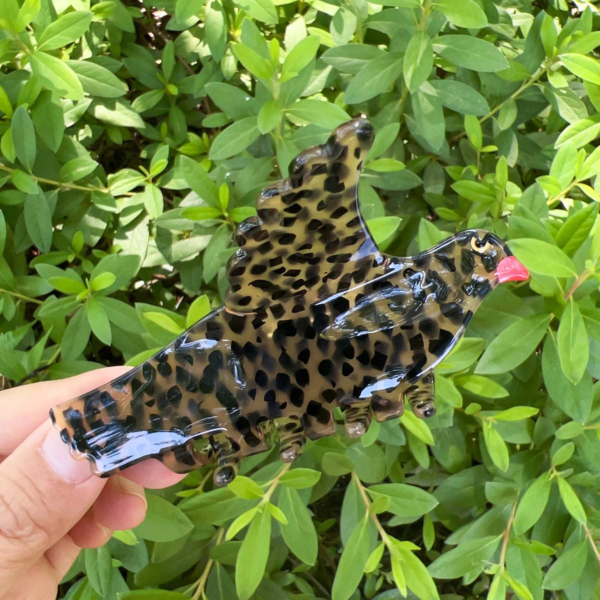 Parake-like acetate board hair clip headwear