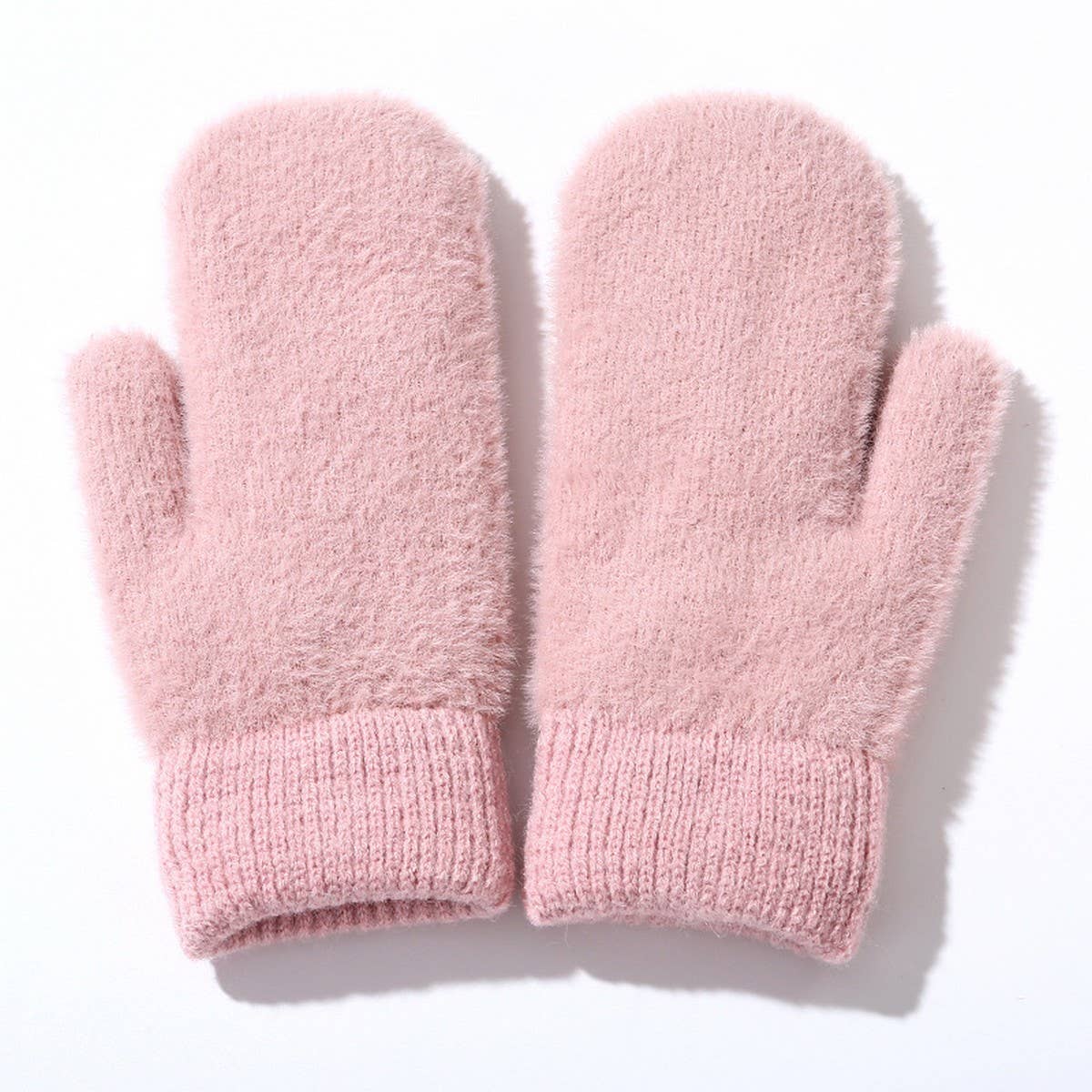 WINTER PLUS VELVET THICK WOOL KNITTED GLOVES_CWAG0255