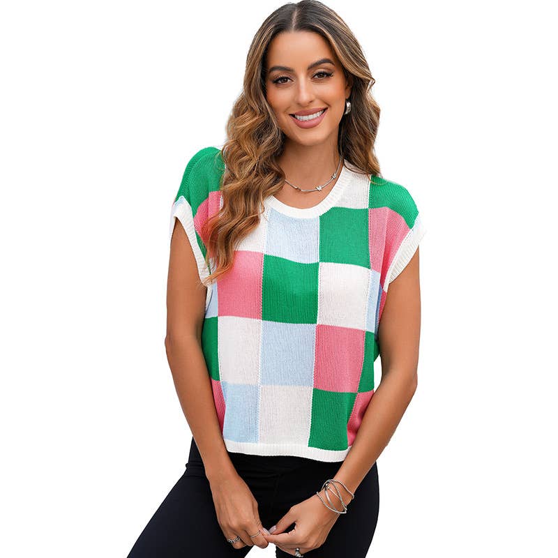 Turtleneck thin color matching loose sweater