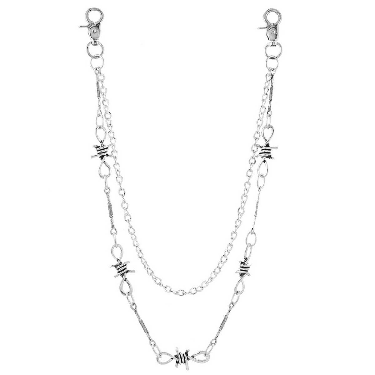 COOL PUNK STYLE MULTI-LAYERED SPIKED PANTS CHAIN