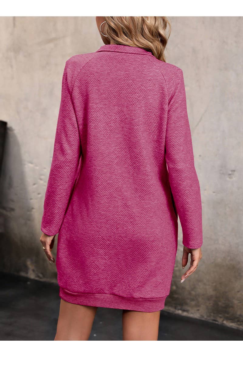 CWDSD5908_LONG SLEEVE SOLID COLOR SWEATER DRESS