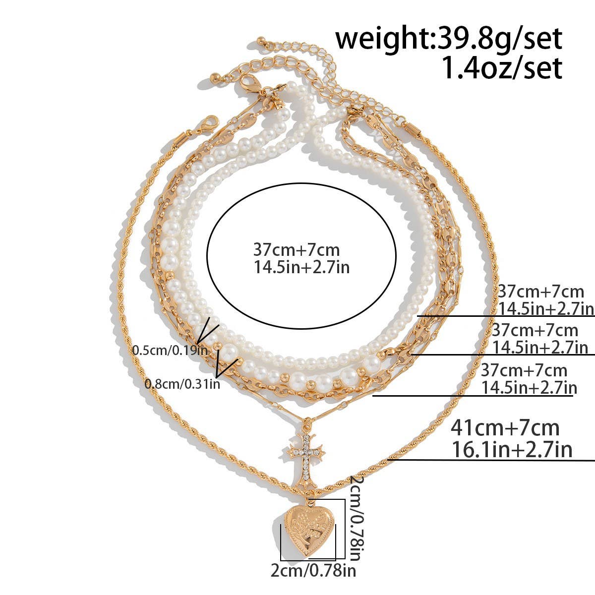 DESIGN HIGH-GRADE PEARL NECKLACE CLAVICLE CHAIN