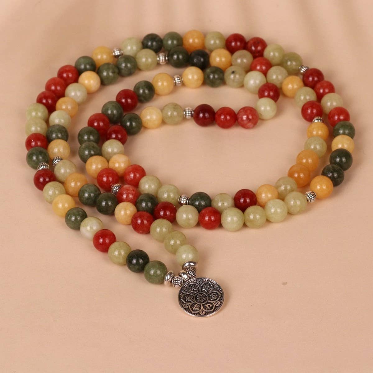COLORED STONE BEADED BRACELETS WITH STRETCHY BANDS