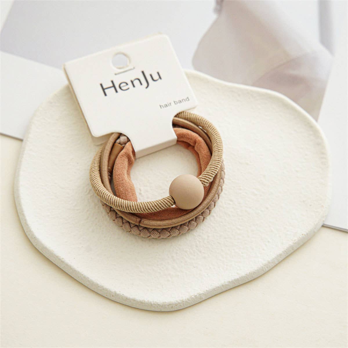 4PCS/SET BALL SIMPLE HAIR TIES_CWAHA0333