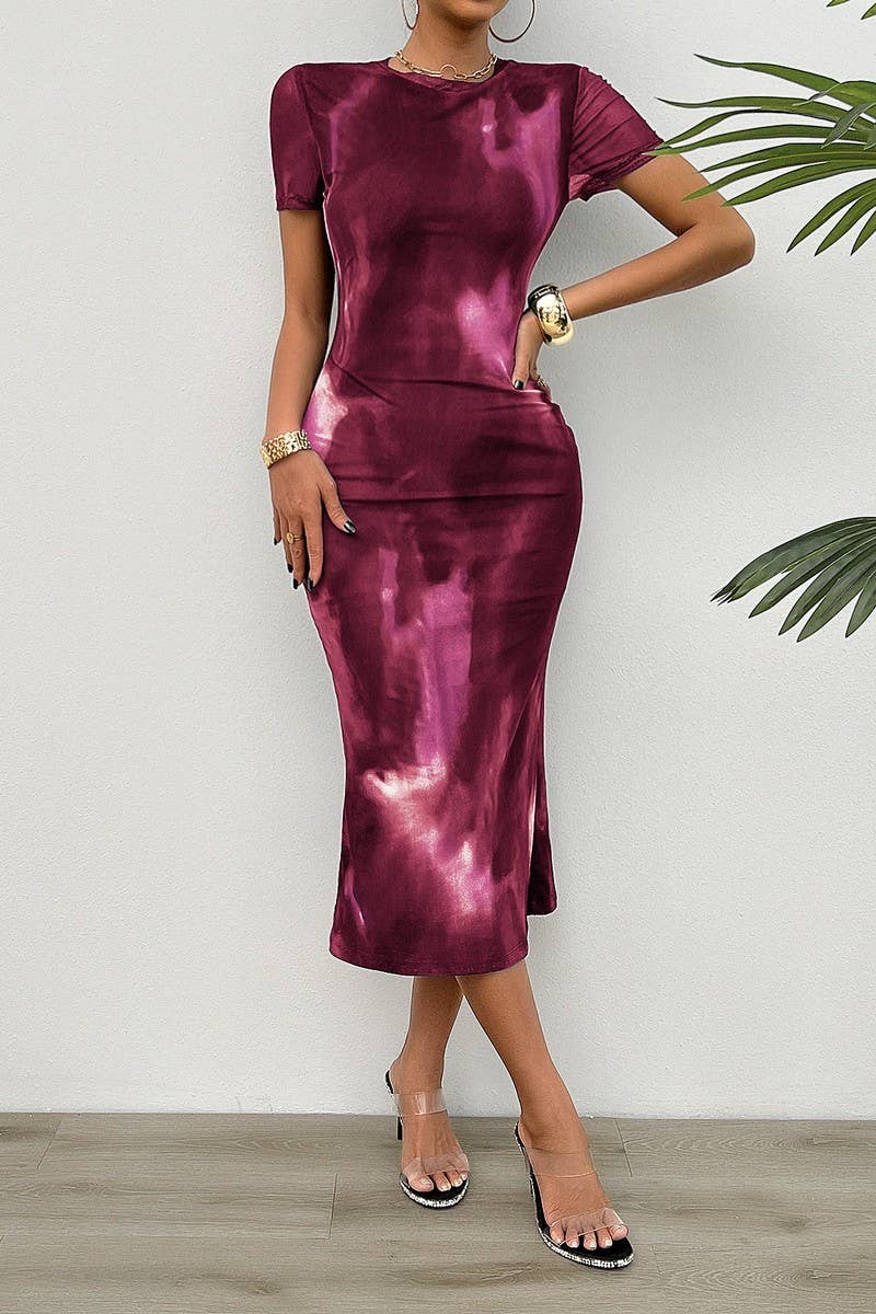 CWDMD5334_SUMMER ELEGANT STYLE HIGH-END SLIM DRESS