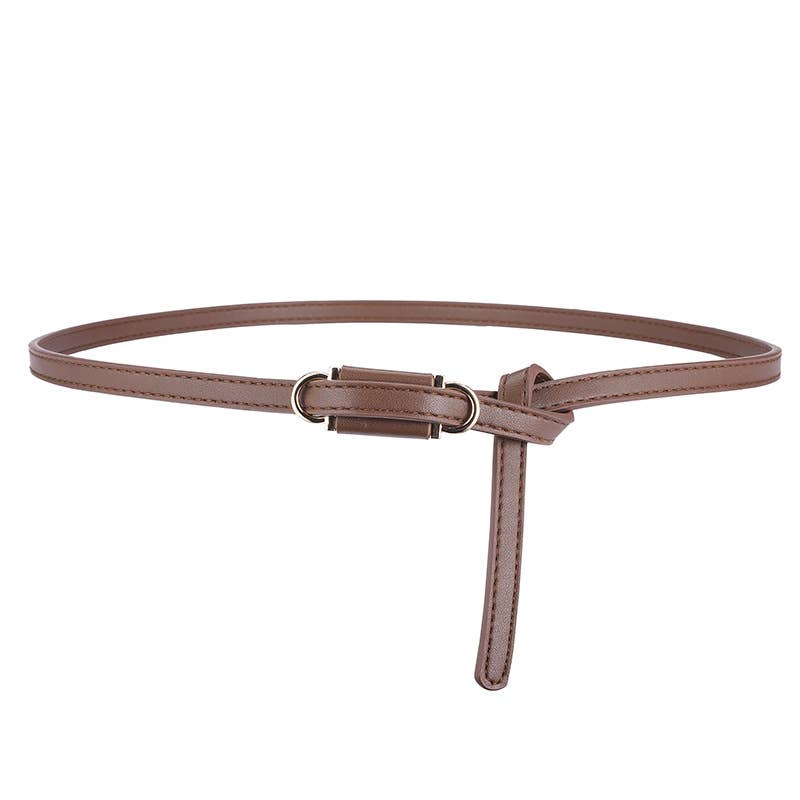 Personalized perforation-free thin waist belt