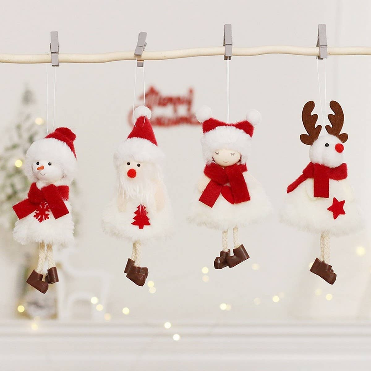 INS Cute Snowman & Santa Doll Christmas Decor_CWAJE05404