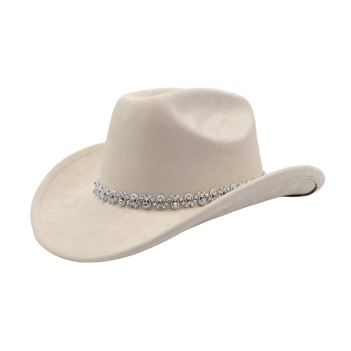 Soft Suede Fedora Hat Western Cowboy Style_CWAH04419