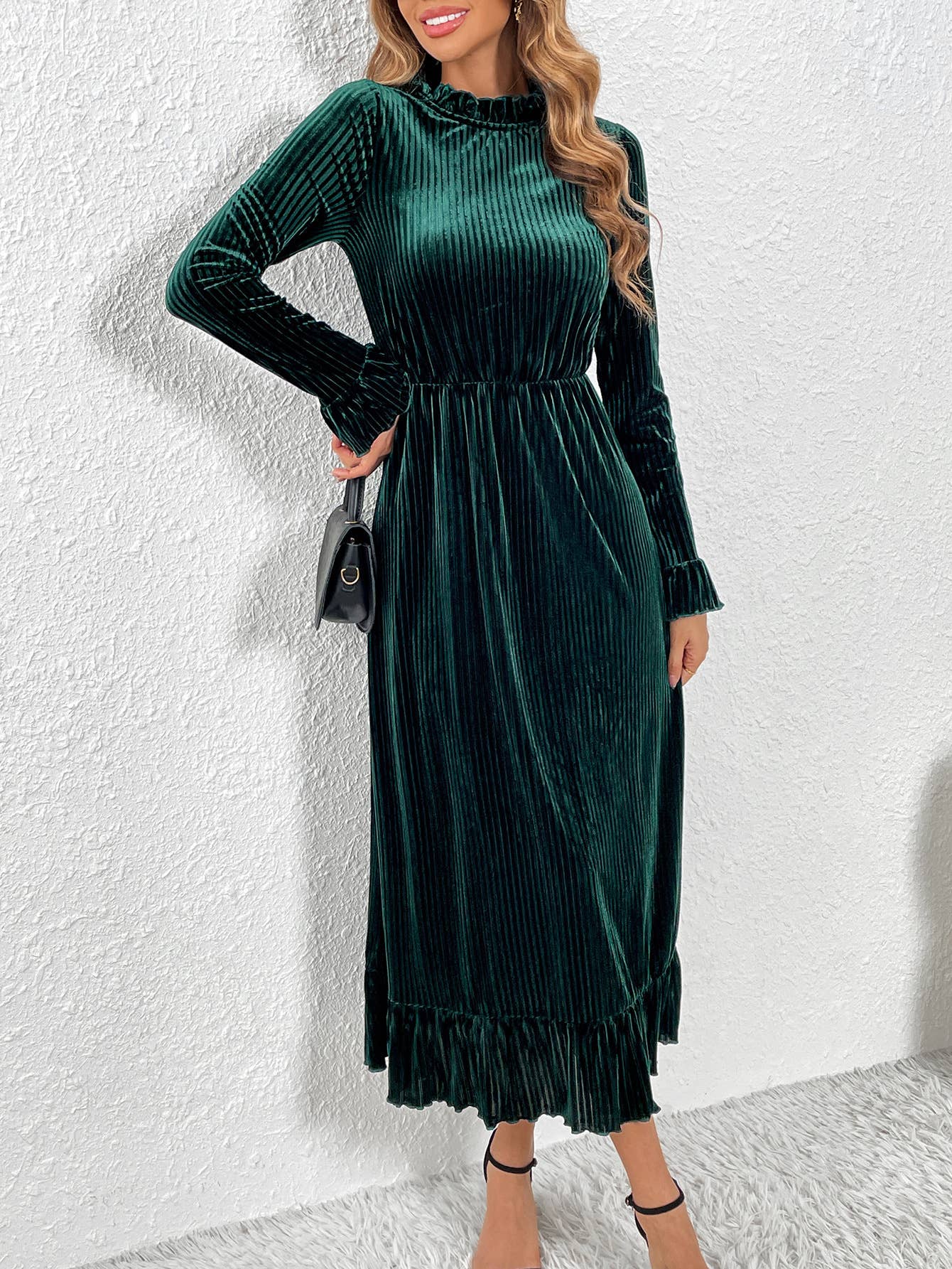 VELVET WAIST SLIMMING A SKIRT