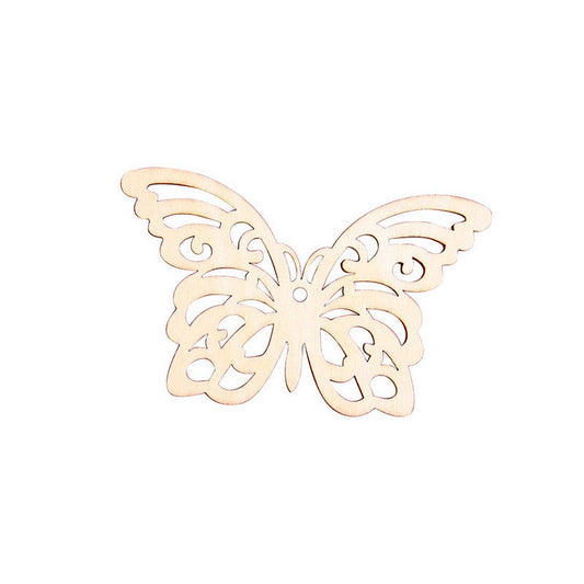 CWMM9158_CREATIVE HOLLOW BUTTERFLY WOOD HANGING ORNAMENTS