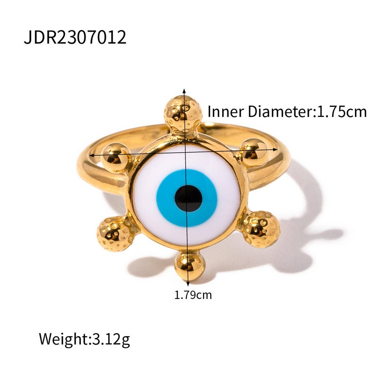 DEVIL'S EYE BLUE EYES RING  RING NON-FADING