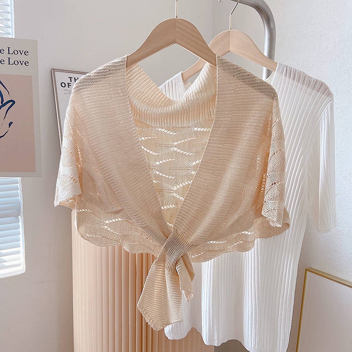 CWASC03115_KNIT MERMAID SHAWL CAPE SUN PROTECTION SCARF