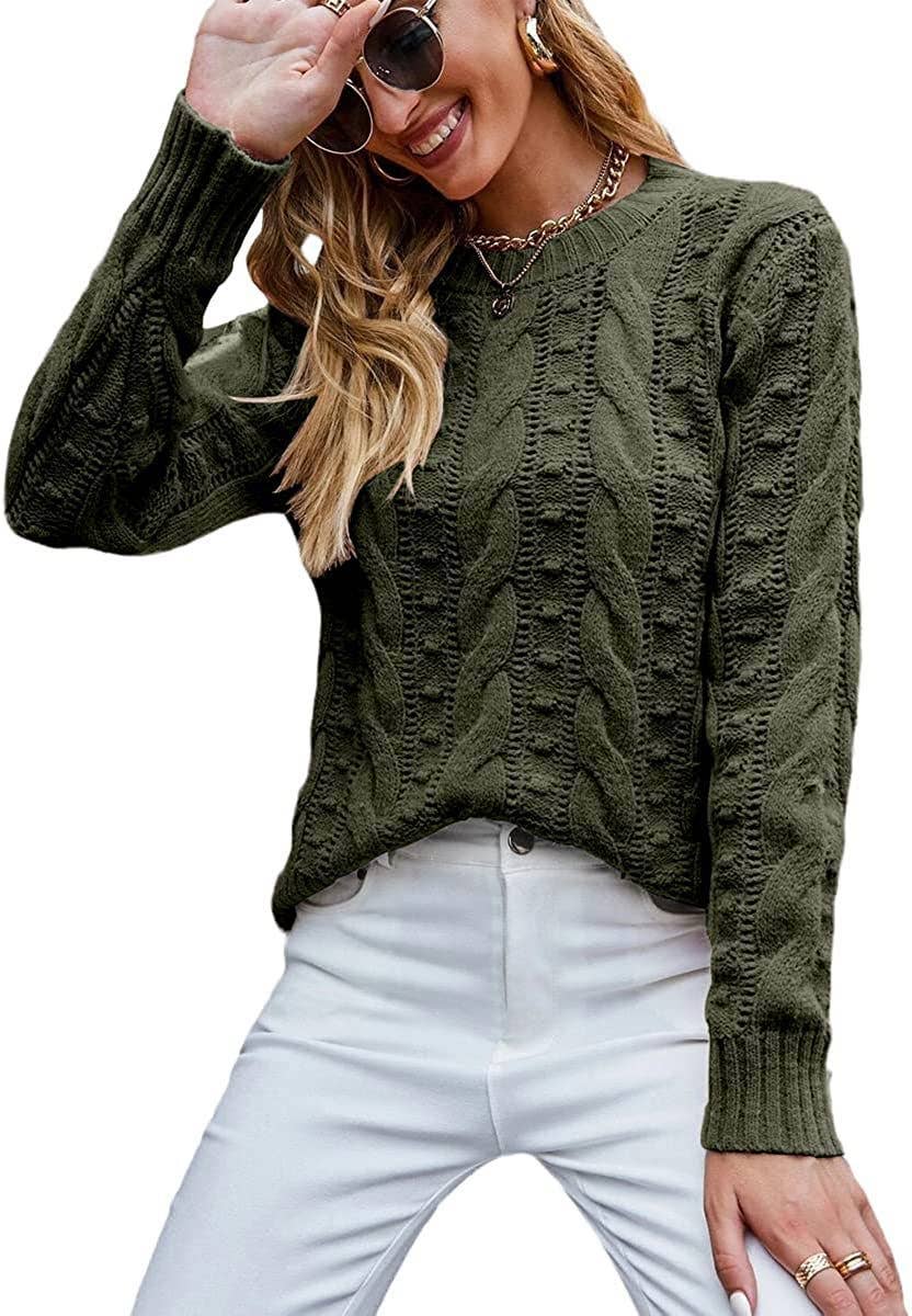 CWOSWL0815_ Long Sleeve Loose Neck Pullover Sweater