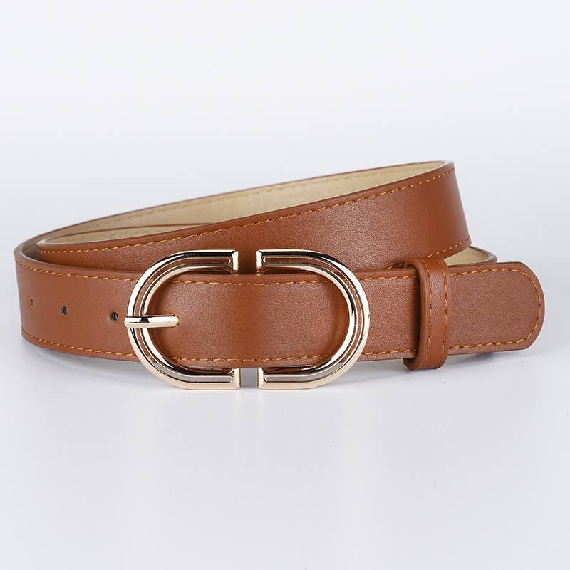 DRESS DECORATED SMALL BELT WITH SIMPLE BELT