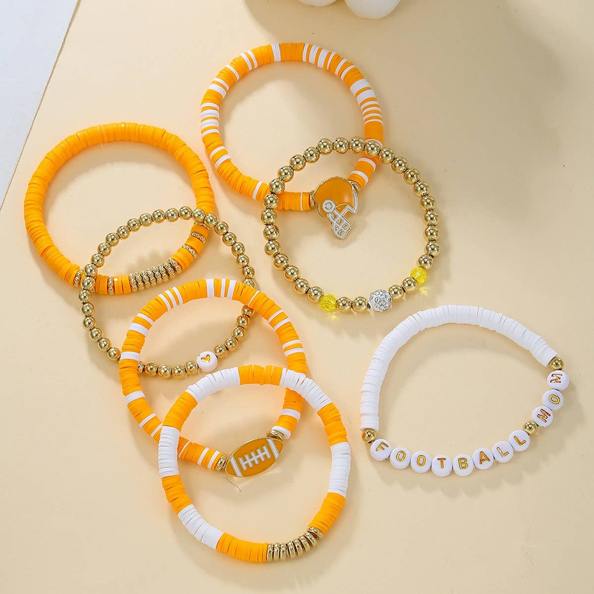 BRACELET 8-PIECE SET POLYMER CLAY BRACELET_CWMM3512