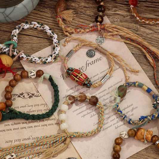 RETRO ETHNIC STYLE HAND-WOVEN TASSEL BRACELET_CWAJE3962