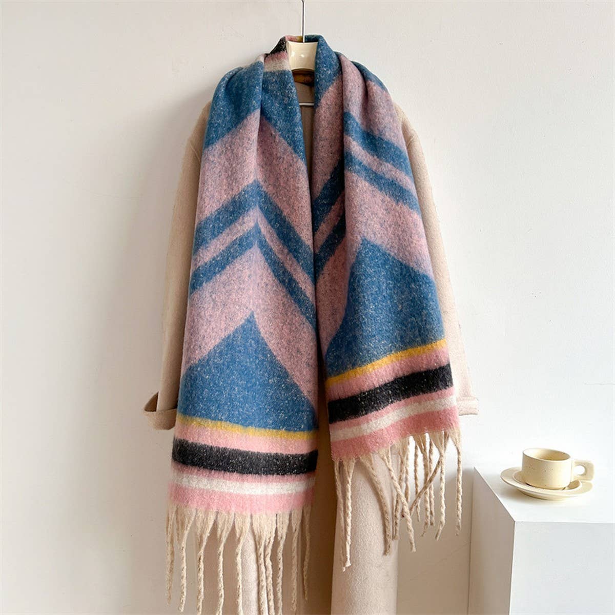 Autumn Winter Long Scarf - Thick Cozy Wrap_CWASC0974