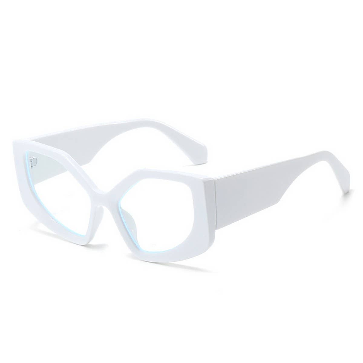 CAT EYE PC RAINBOW COLOR PERSONALIZED FLAT GLASSES_CWASG0247