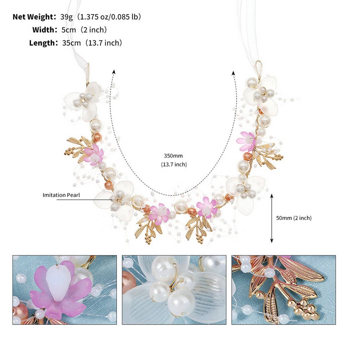 VINTAGE PEARL BRIDAL HAIR ACCESSORIES