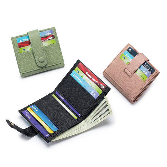 SHORT SMALL WALLET GENUINE LEATHER CARD HOLDER_CWAB3832