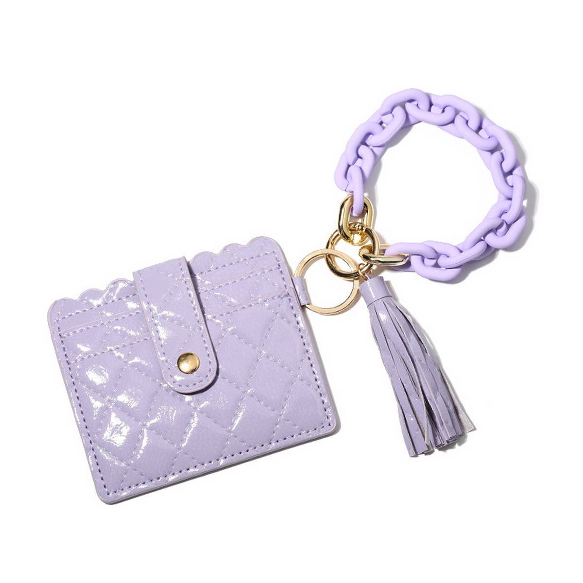 Macaron Wallet with Acrylic Clasp & Keychain_CWAB4962