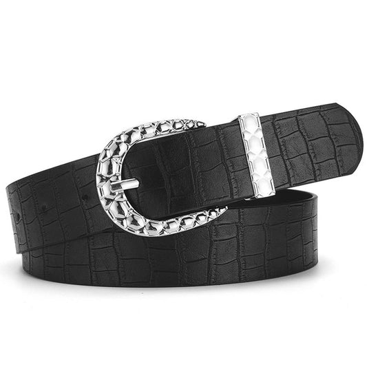 Oval buckle fashionable version trendy belt