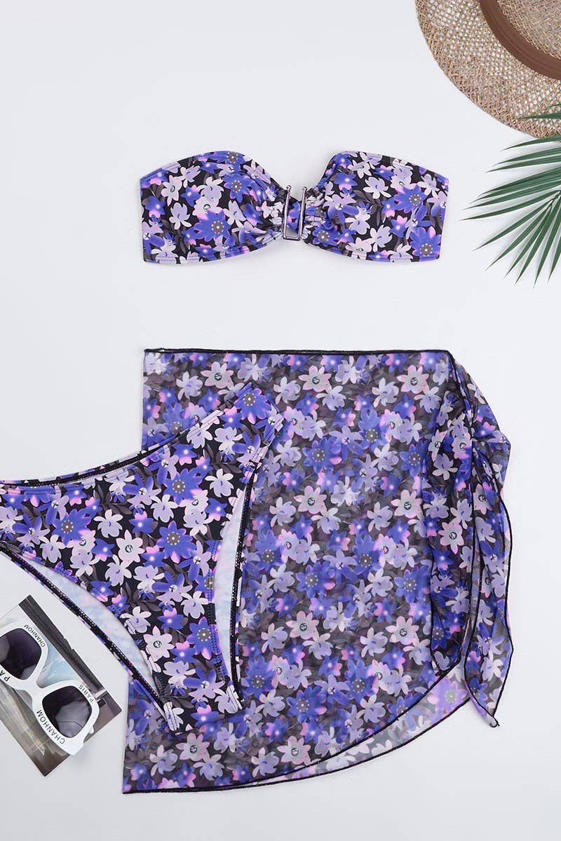 CWMW0901_DOUBLE-SIDED CONTRAST COLOR BEACH SWIMSUIT