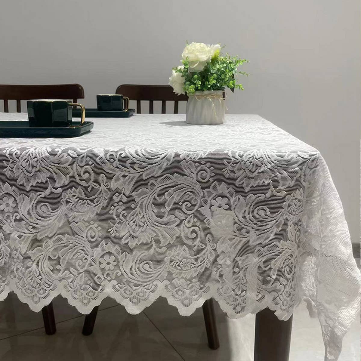 ROMANTIC LACE TABLECLOTH RECTANGULAR TABLECLOTH