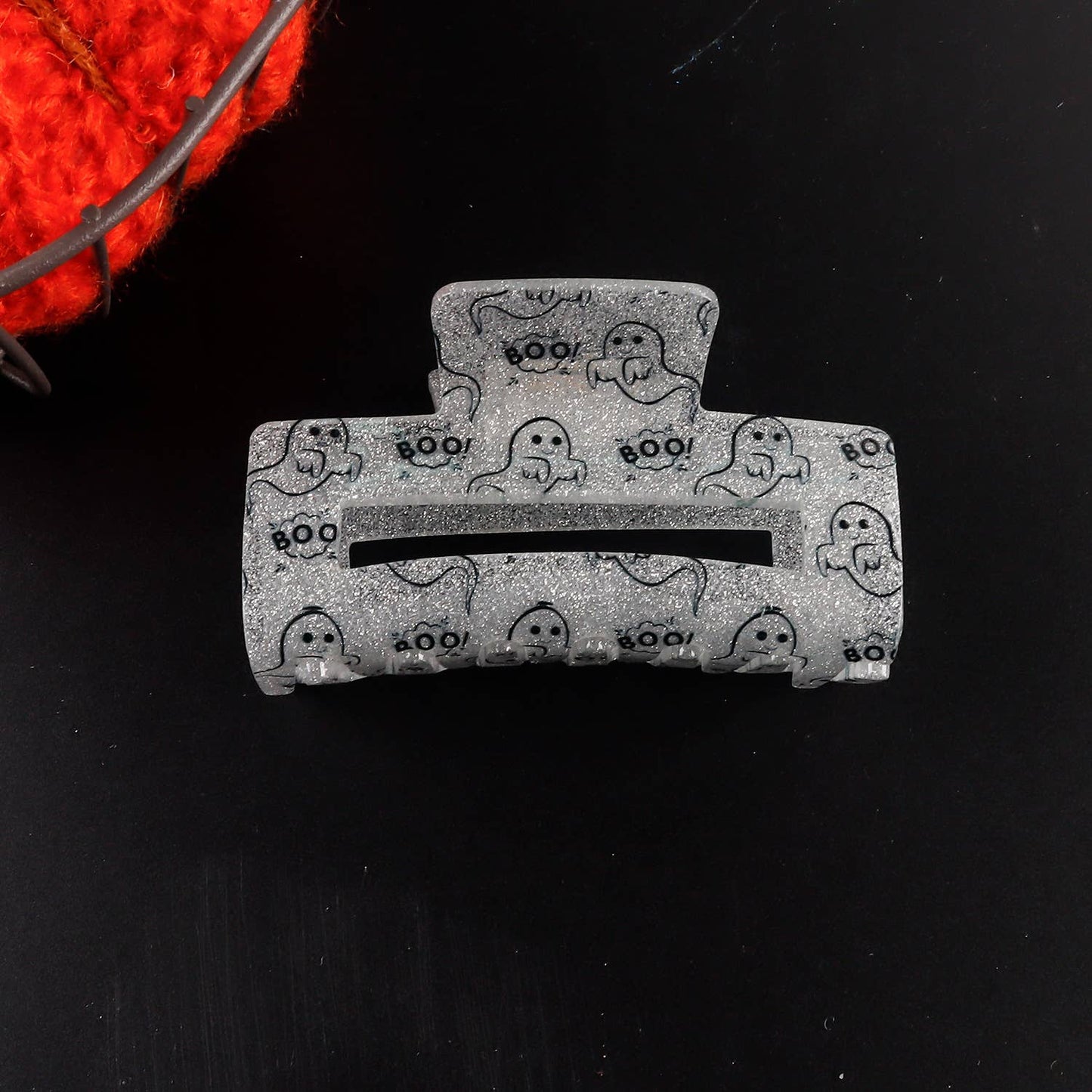 HALLOWEEN GHOST RECTANGULAR HAIRPIN