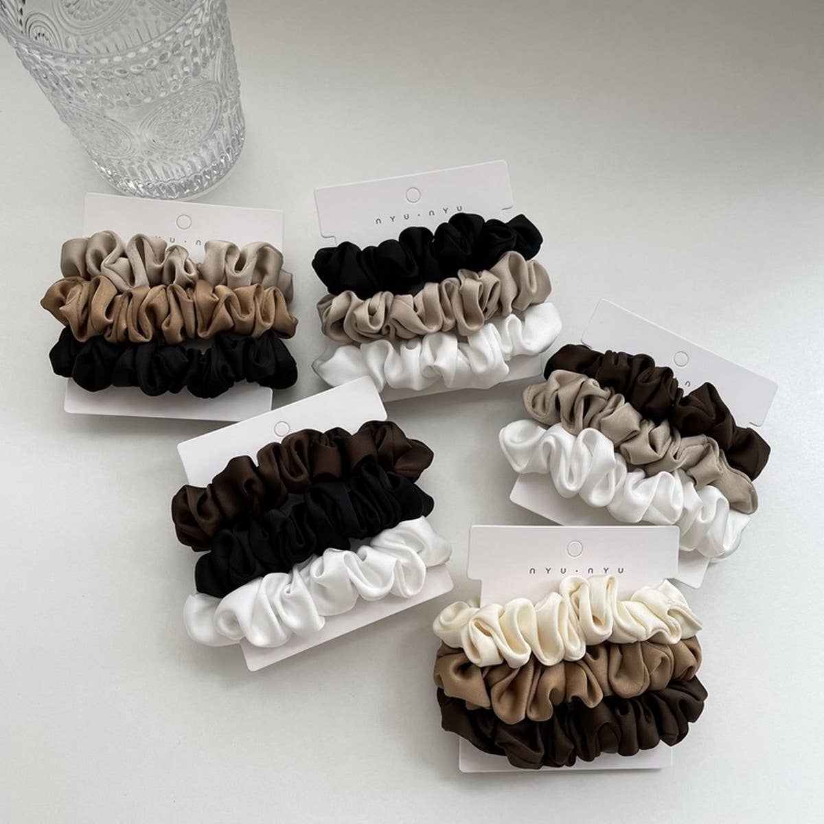 NEW TEMPERAMENT SET SIMPLE HAIR SCRUNCHIES_CWAHA2729