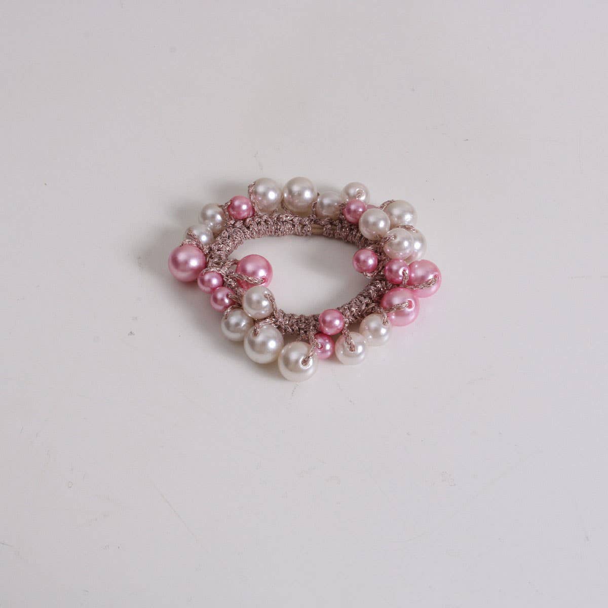 Pearl Hair Tie Boho Bun Holder for Women_CWAHA6762