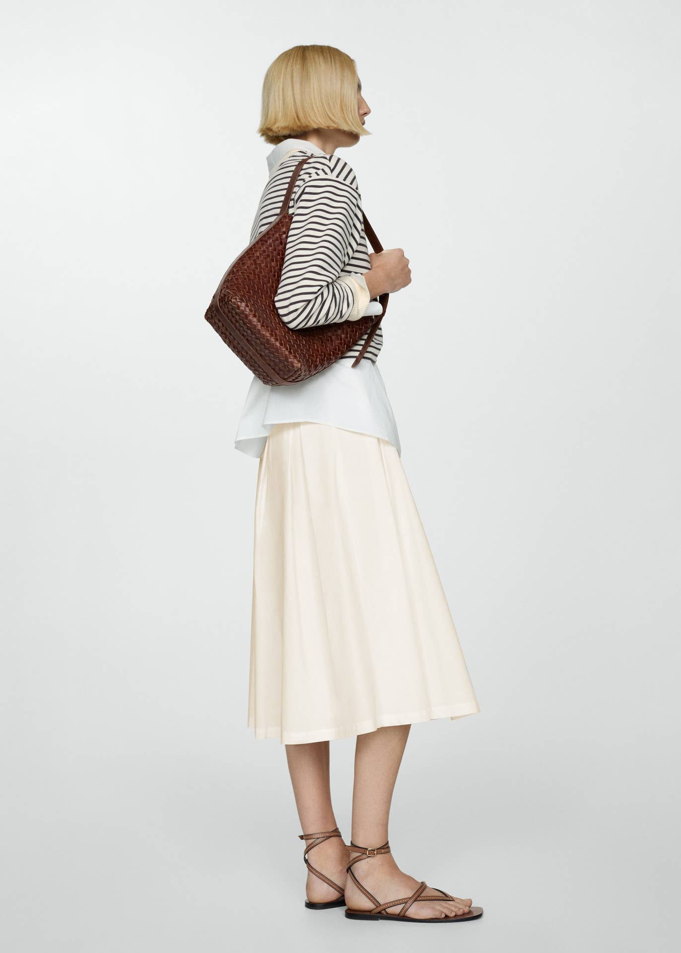 PLEATED SKIRT ELEGANT HIGH-WAISTED ZIPPER SKIRT