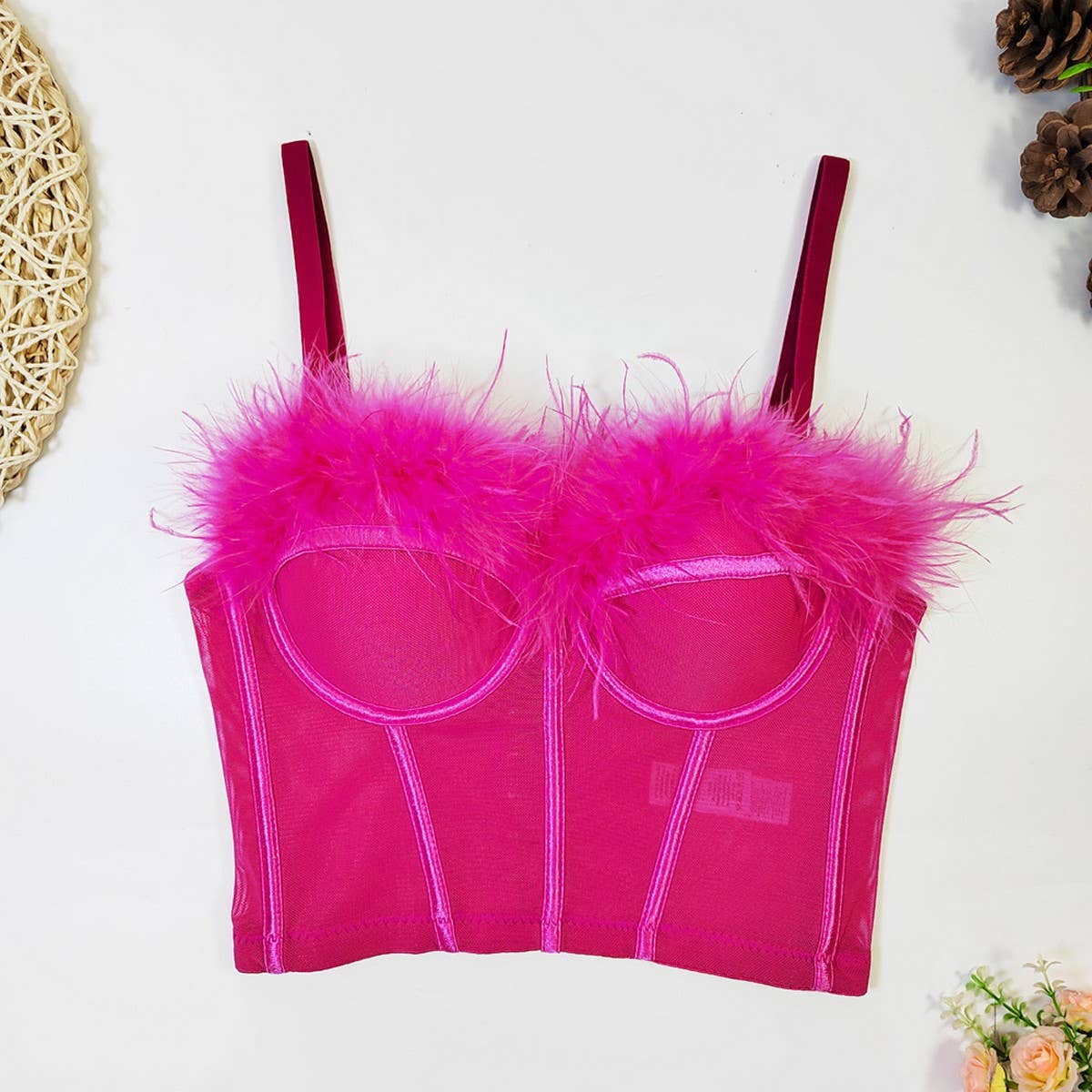 SWEET FEATHERED COMFORT HERRINGBONE CORSET