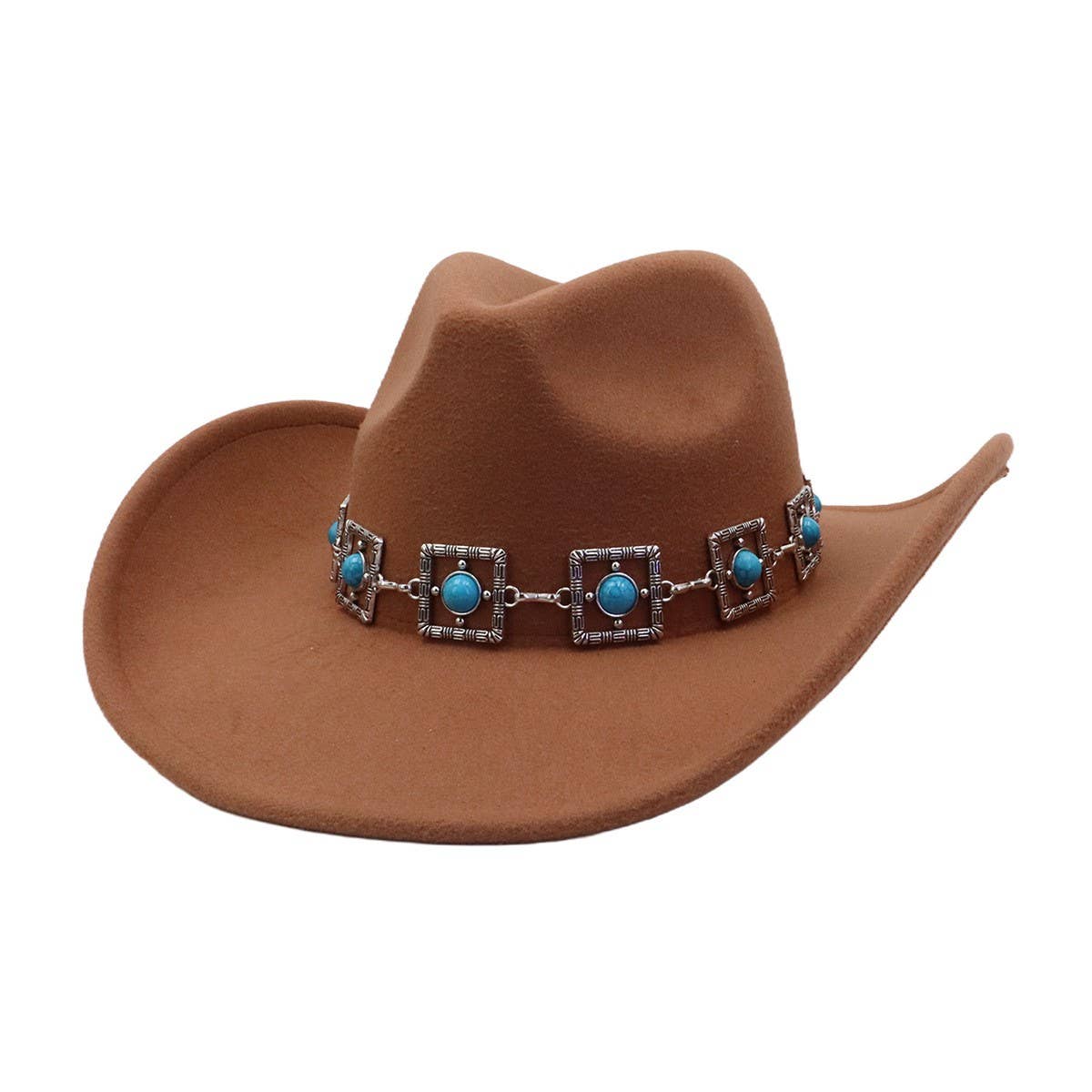 Unisex  Cowboy Fedora Hat Ethnic Style_CWAH04445