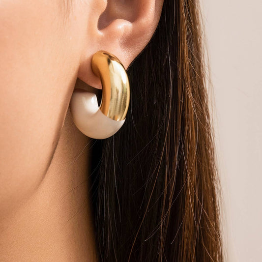 MINIMALIST AND PERSONALIZED MAILLARD RETRO EARRING