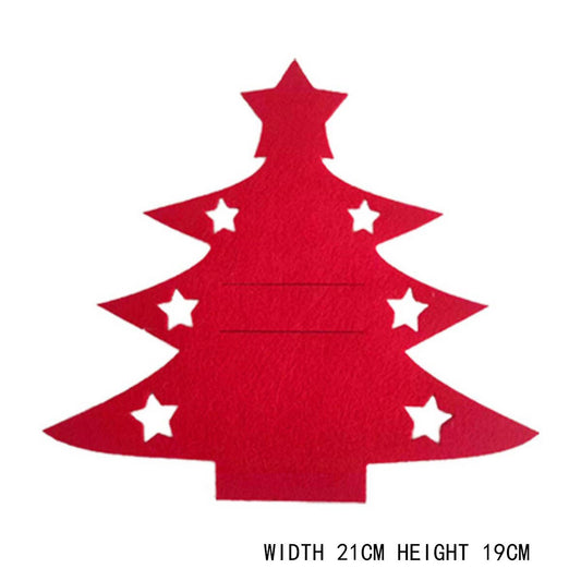 CWMM9684_PARTY MINI CHRISTMAS TREE FORK SPOON CUTLERY BAG