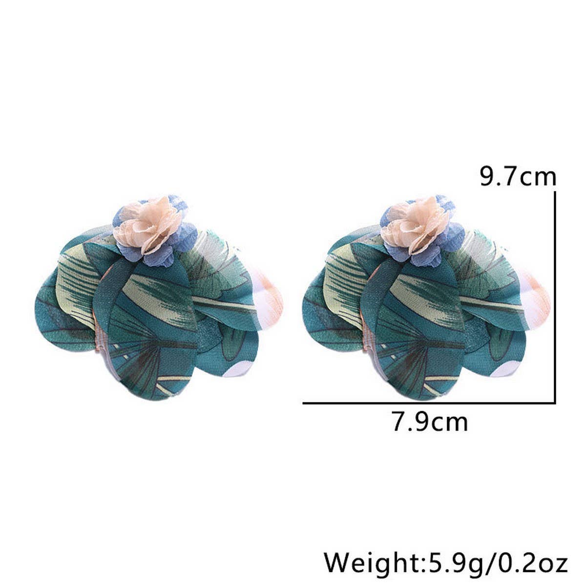 Handmade Fabric Flower Earrings ? Fresh Design