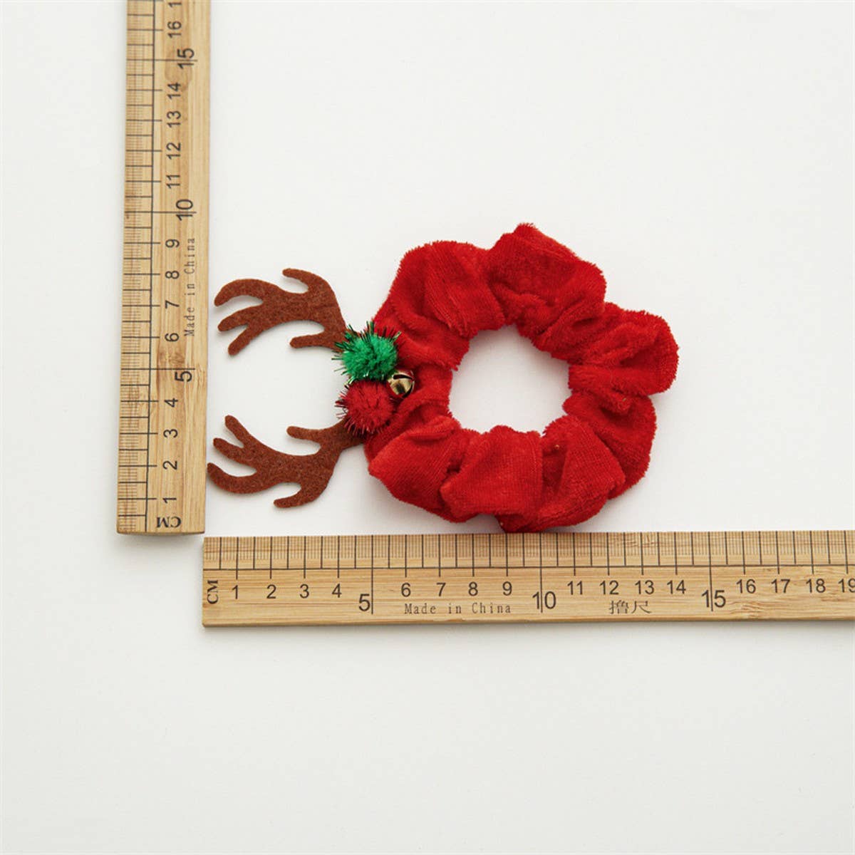 Bat Reindeer Scrunchie,Holiday Hair Tie for Women_CWAHA1461