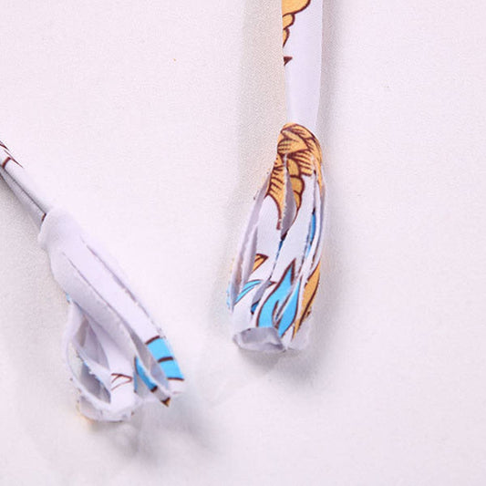 Sexy Lace-Up Bikini - Printed Women's Swimwear