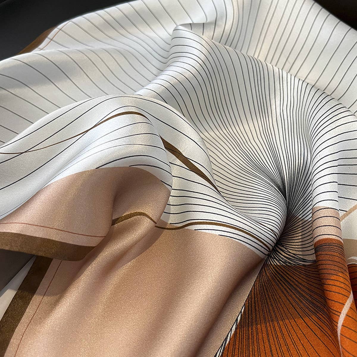 Silk Square Scarf - Elegant Mulberry Wrap