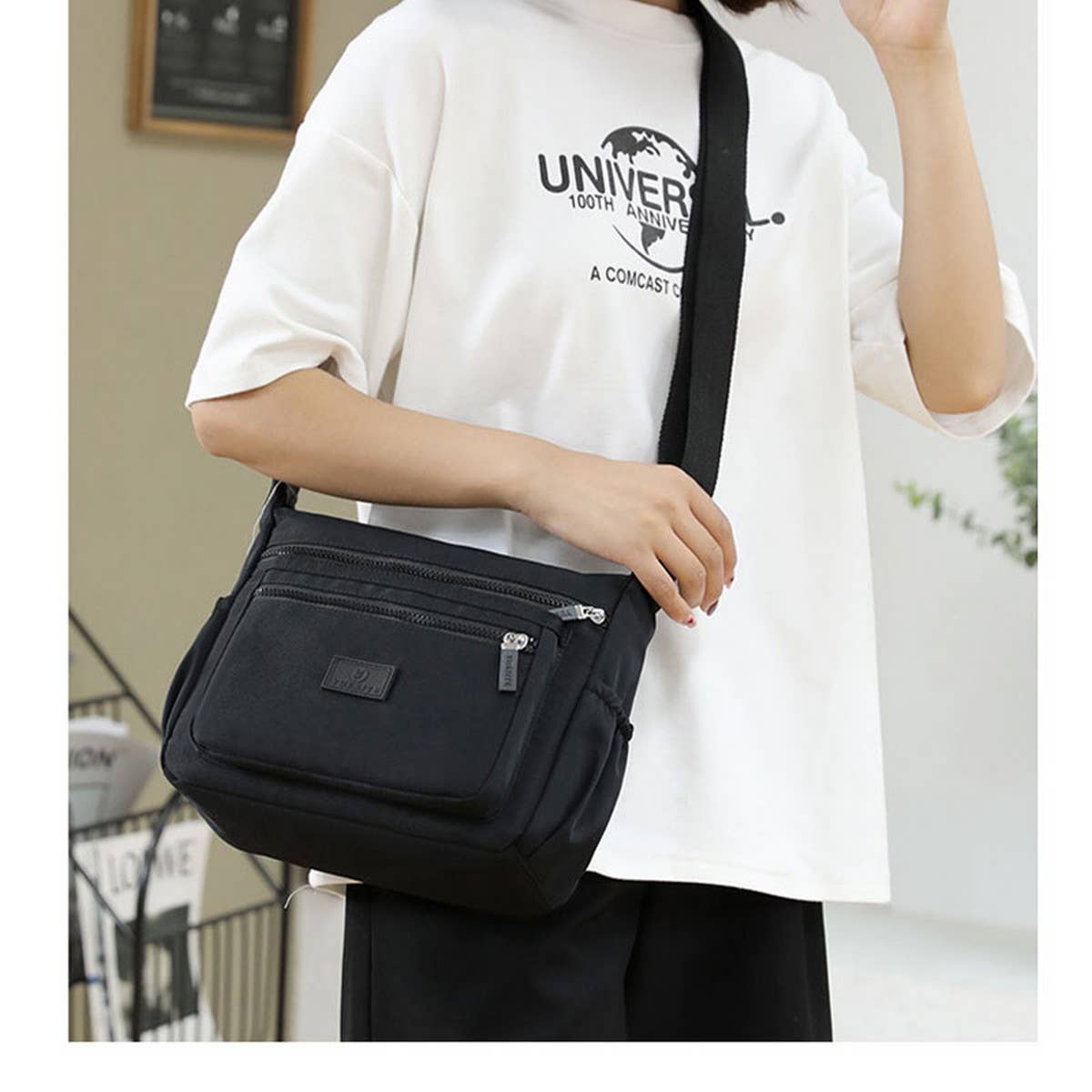 NYLON CANVAS BAG SIMPLE SHOULDER MESSENGER BAG_CWASC1773