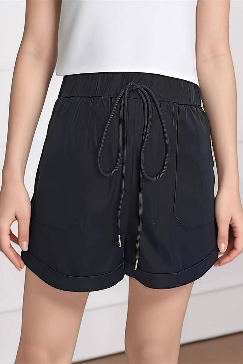 CWBSP0498_SUMMER HIGH WAIST CASUAL SPORTS SHORTS