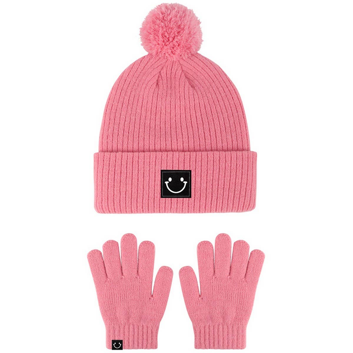 WINTER CHILDREN'S HAT AND GLOVES TWO-PIECE SET