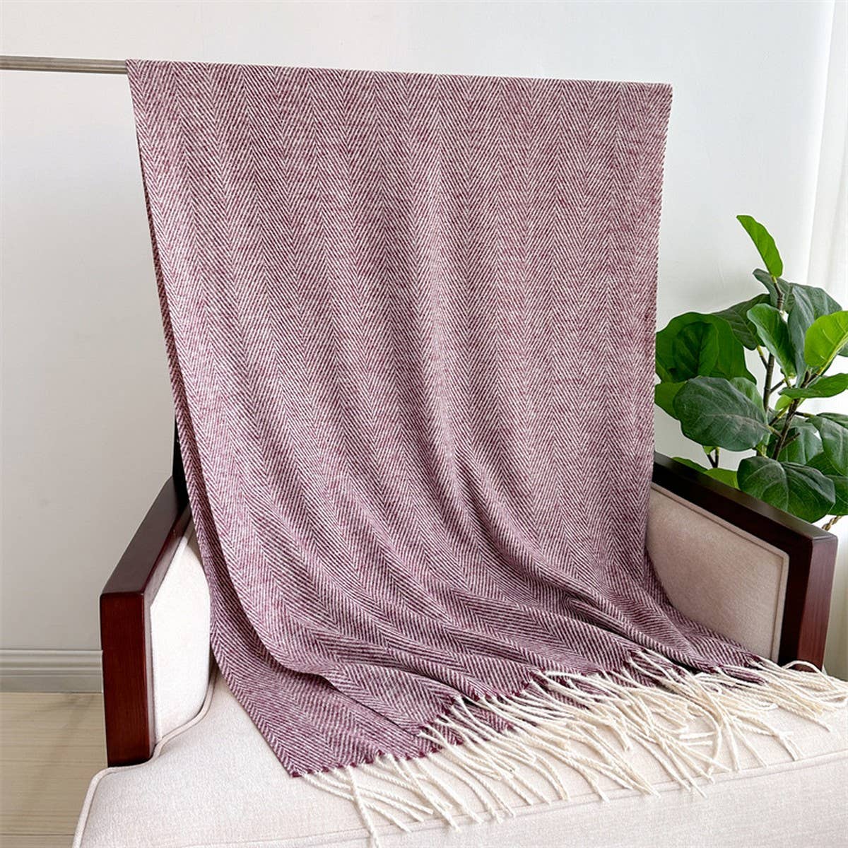 Cozy Water Ripple Wrap Scarf for Fall Season