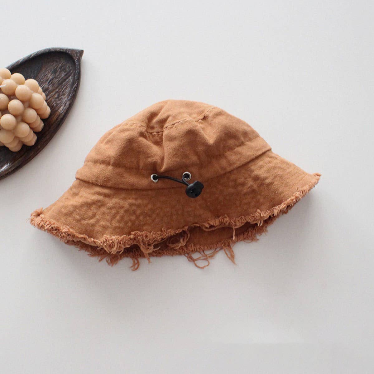 CHILDREN'S PERSONALIZED OLD FUR-EDGED BUCKET HAT_CWAH2866